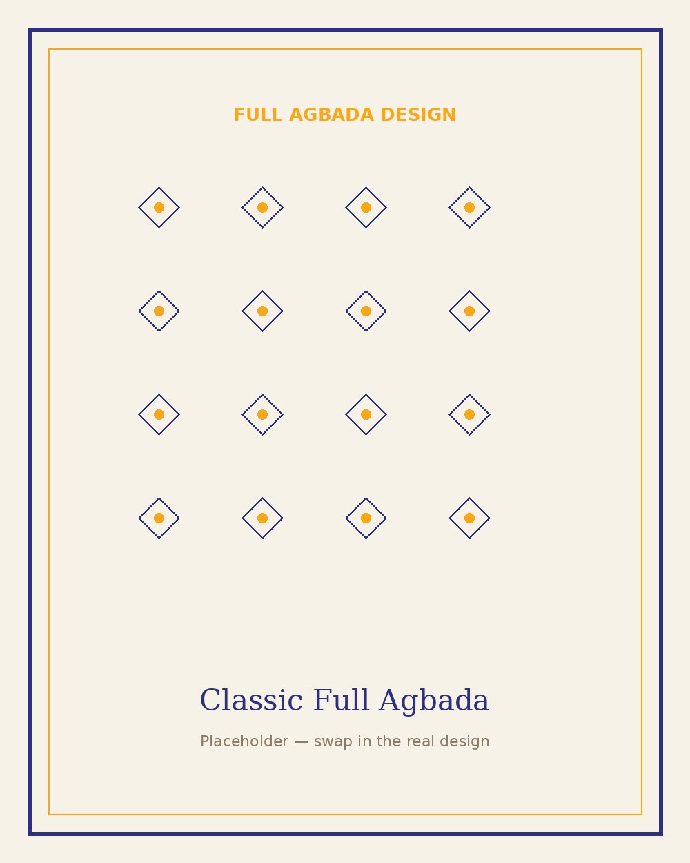 Classic Full Agbada