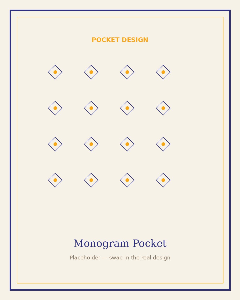 Monogram Pocket