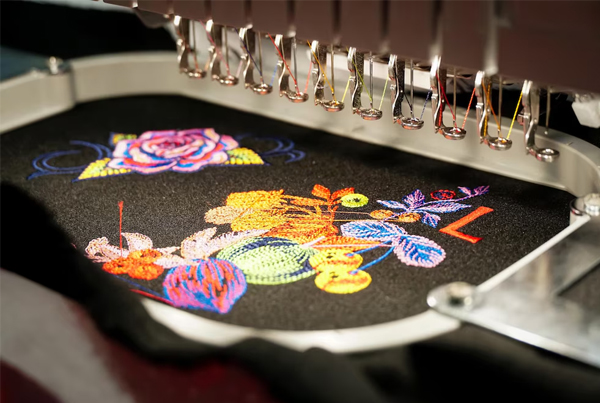 Embroidery, up close