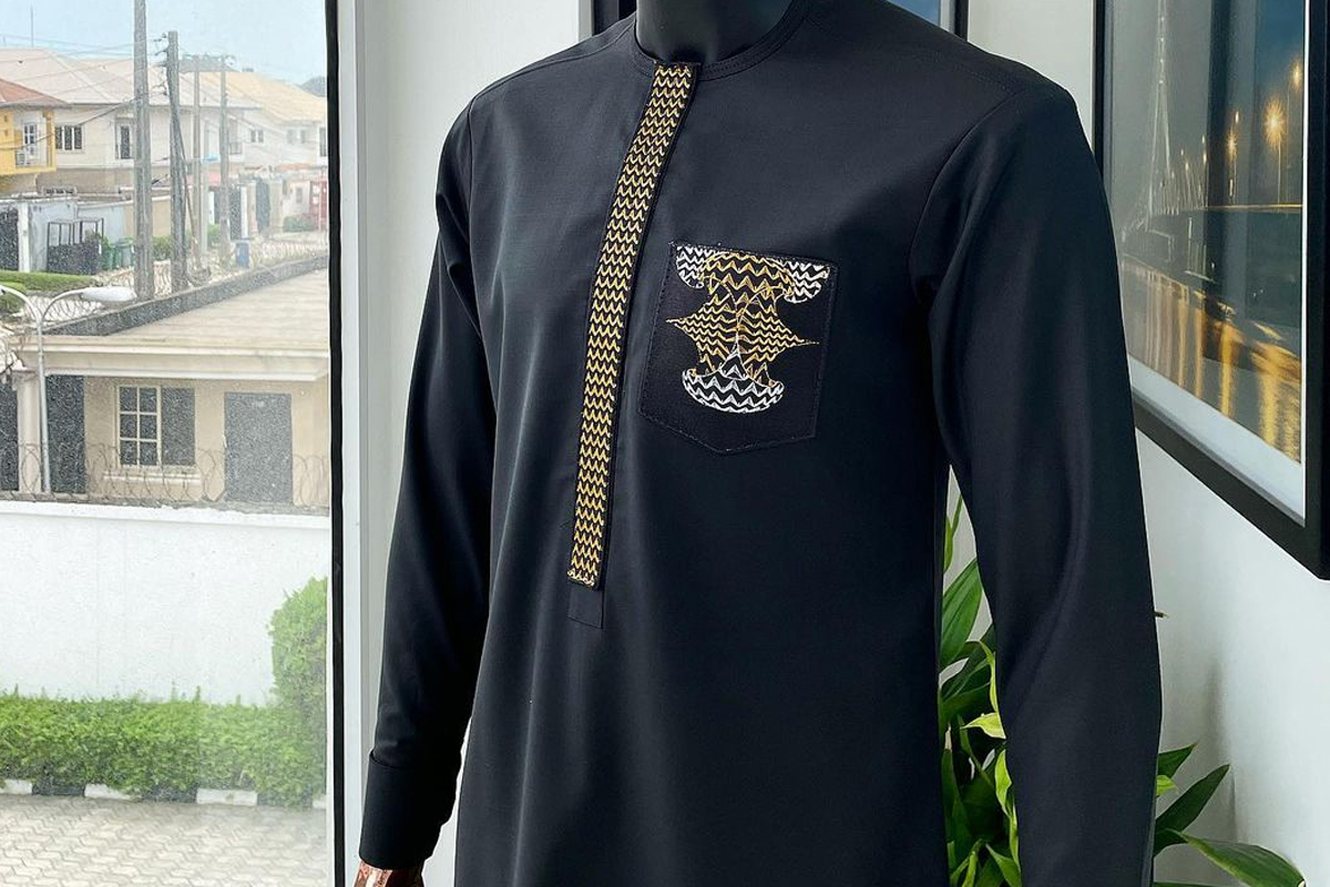 Monogrammed kaftan
