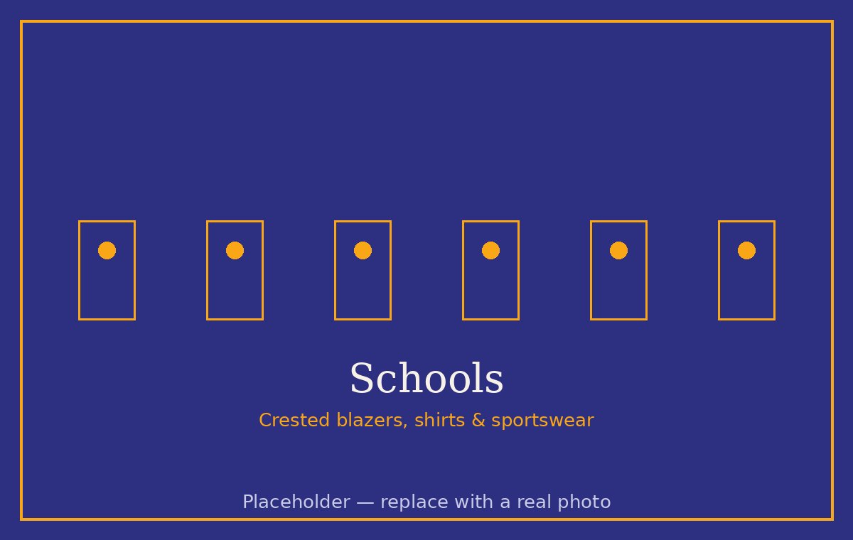 School uniform embroidery
