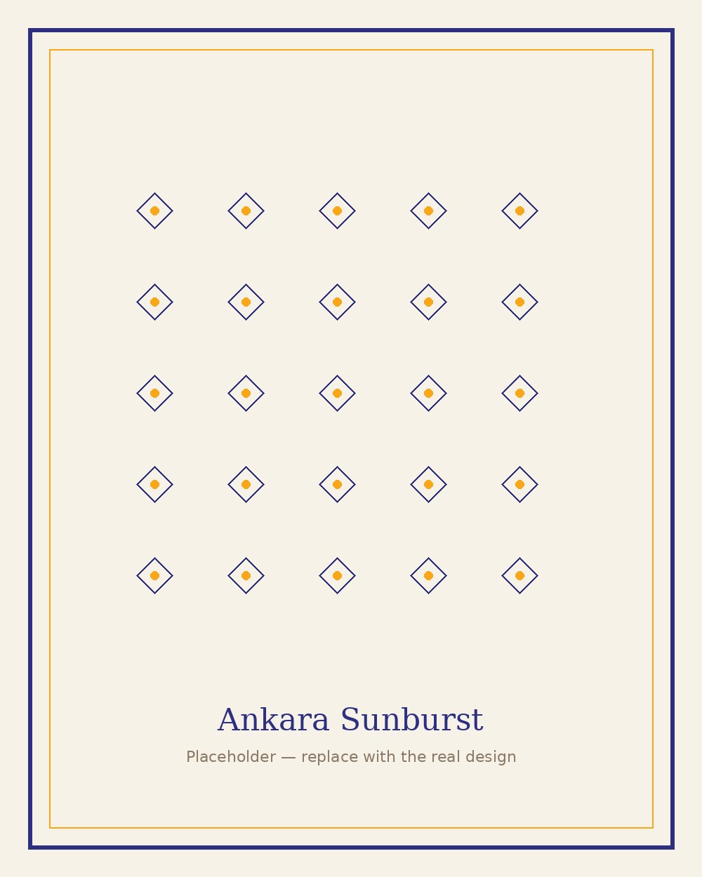Ankara Sunburst, Wall Piece