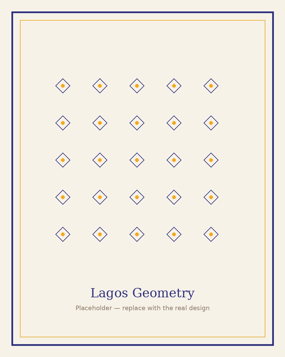 Lagos Geometry, Wall Piece